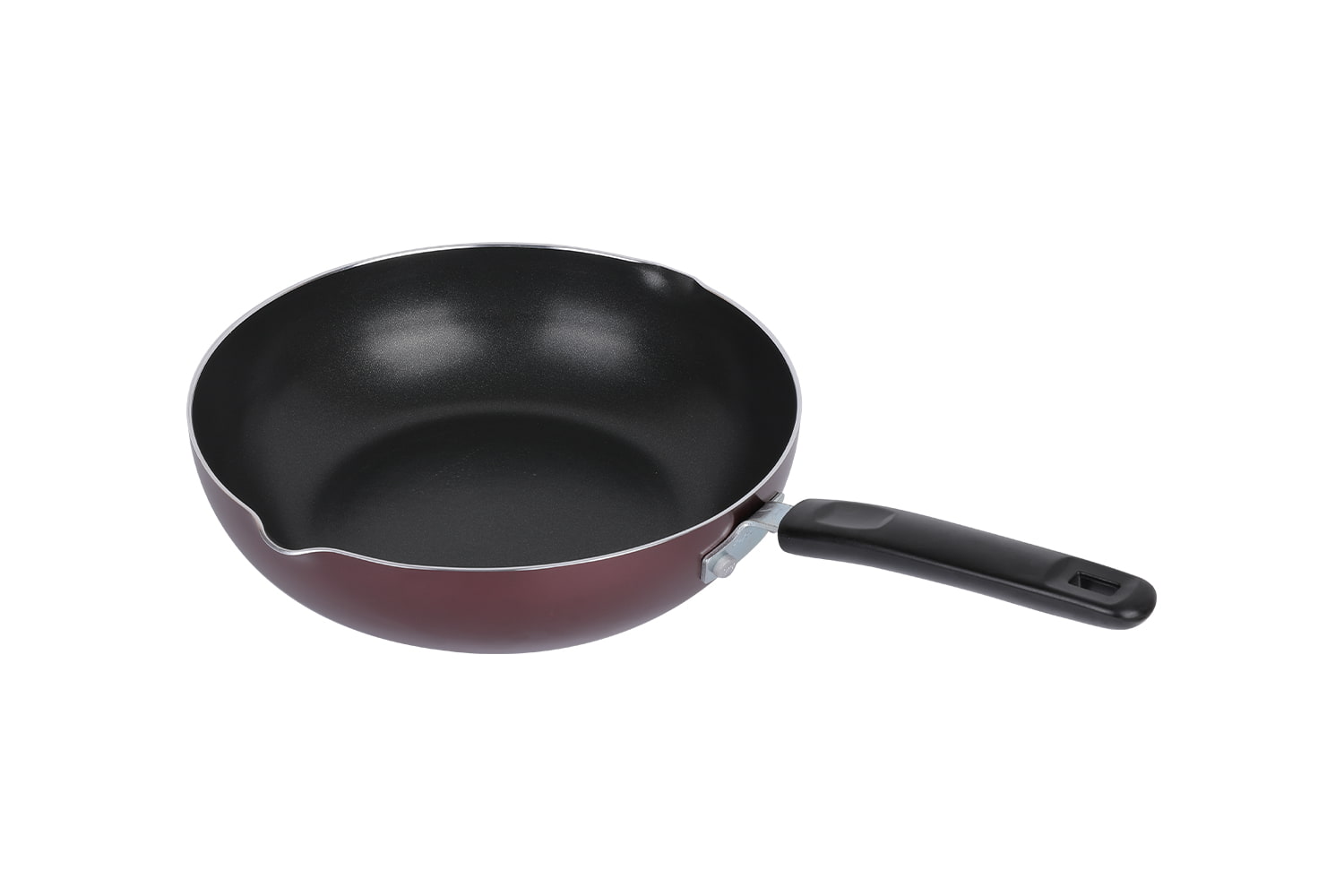 CLB2821D Wok – mit Glasdeckel 28 Wok, Flaming Wok, Antihaft-Wok